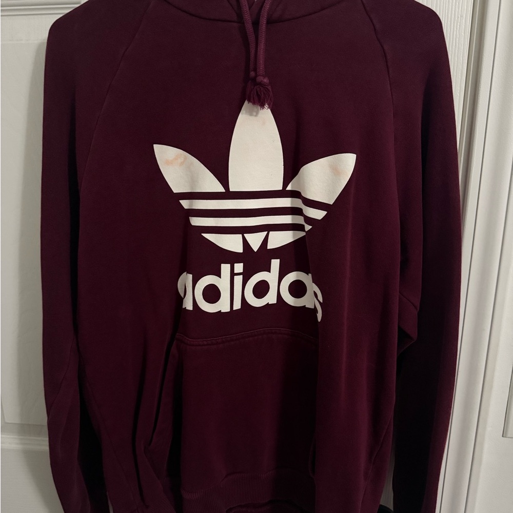 Adidas Men’s Burgundy Hoodie